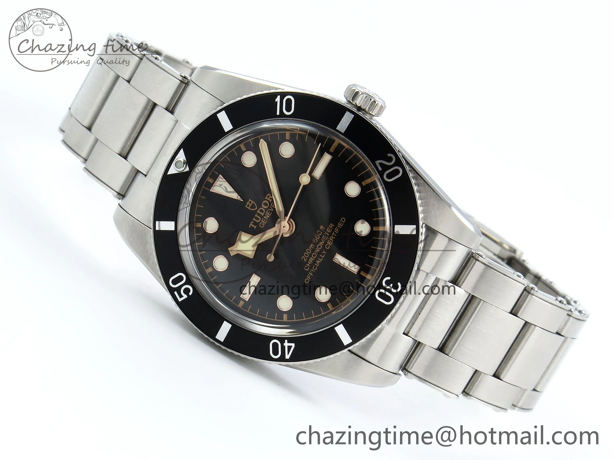 Heritage Black Bay 37mm SS ZF 1:1 Best Edition Black Dial on SS Bracelet A2824