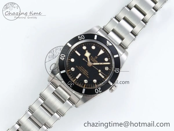 Heritage Black Bay 37mm SS ZF 1:1 Best Edition Black Dial on SS Bracelet A2824