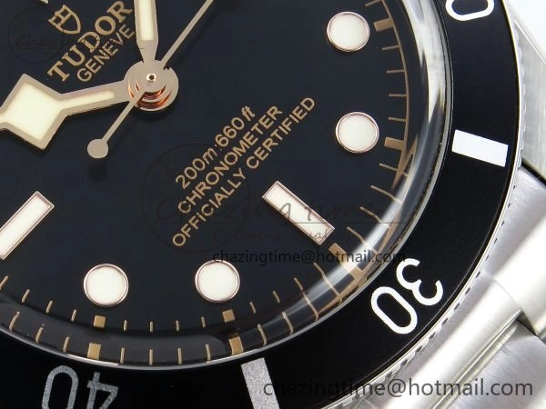 Heritage Black Bay 37mm SS ZF 1:1 Best Edition Black Dial on SS Bracelet A2824