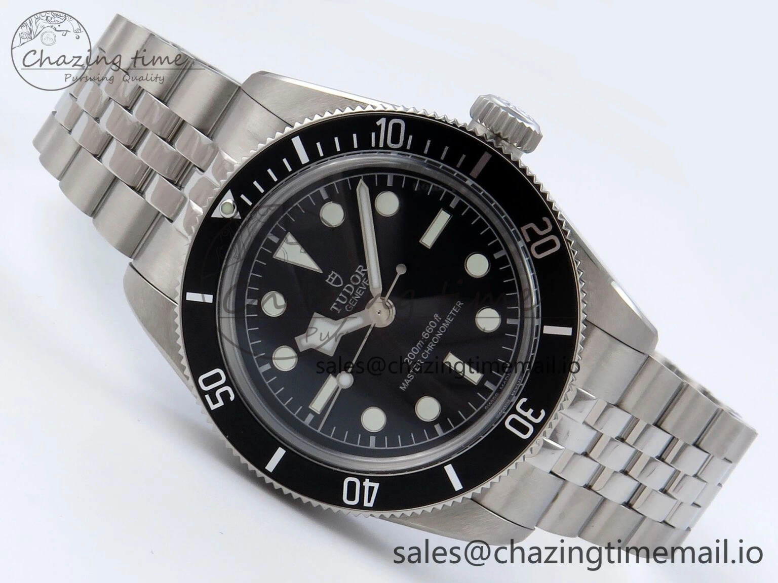 Heritage Black Bay 41mm SS ZF 1:1 Best Edition Black Dial on SS Bracelet A2824
