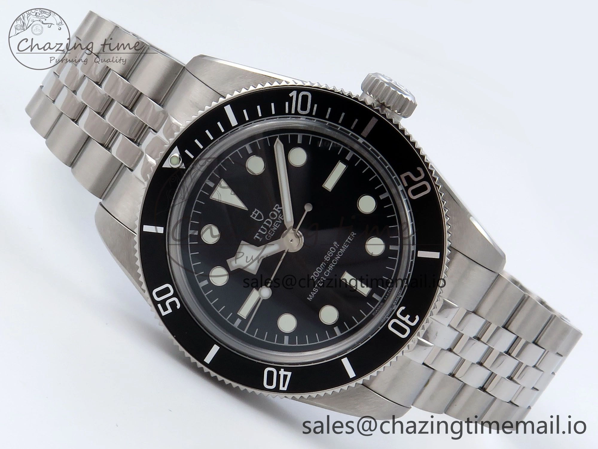 Heritage Black Bay 41mm SS ZF 1:1 Best Edition Black Dial on SS Bracelet A2824