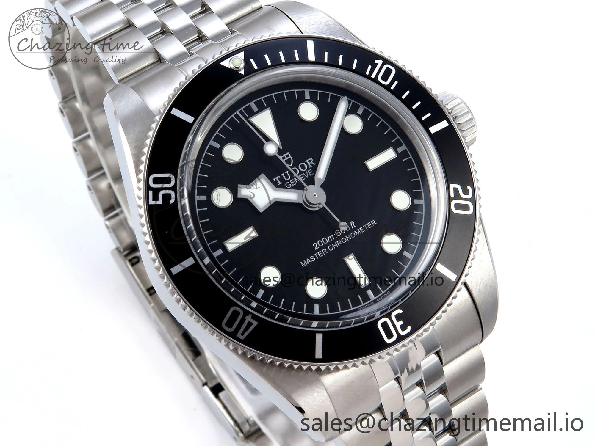 Heritage Black Bay 41mm SS ZF 1:1 Best Edition Black Dial on SS Bracelet A2824