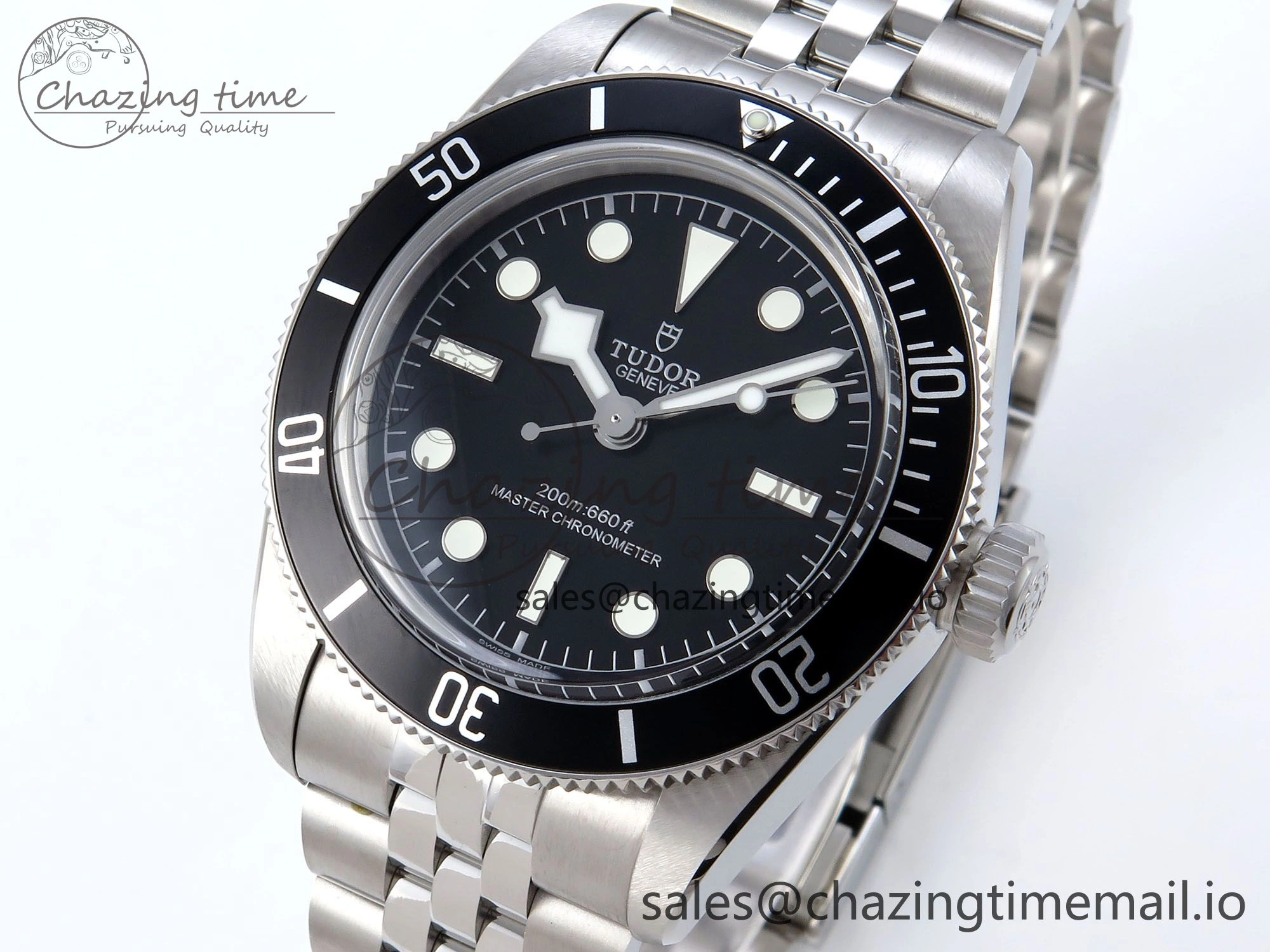 Heritage Black Bay 41mm SS ZF 1:1 Best Edition Black Dial on SS Bracelet A2824