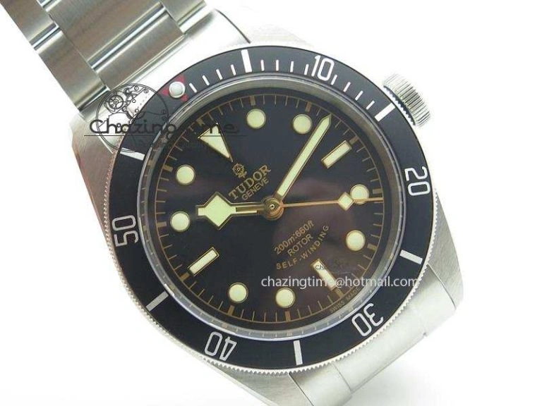 Heritage Black Bay Black ZF 1:1 Best Edition On SS Bracelet A2824