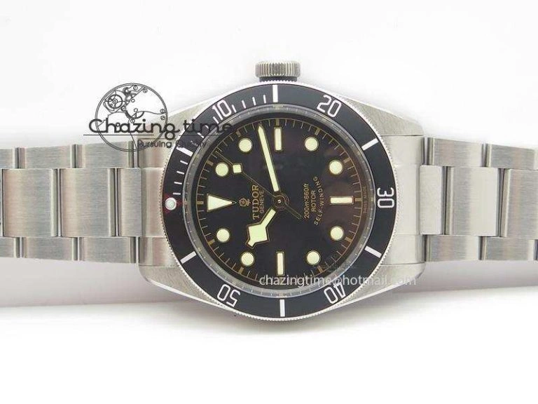 Heritage Black Bay Black ZF 1:1 Best Edition On SS Bracelet A2824