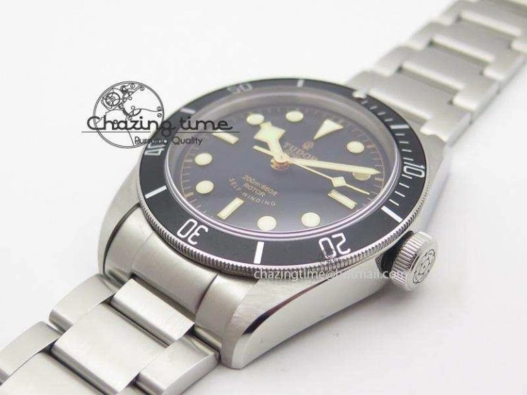 Heritage Black Bay Black ZF 1:1 Best Edition On SS Bracelet A2824