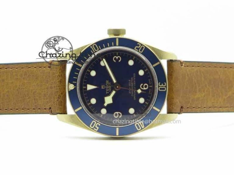 Heritage Black Bay Bronze 2017 Bucherer ZF 1:1 Best Edition On Aged Brown Leather Strap A2824
