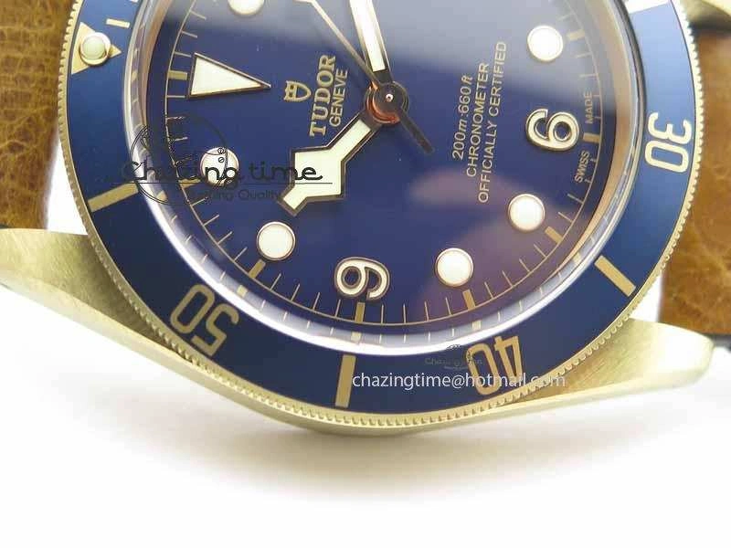 Heritage Black Bay Bronze 2017 Bucherer ZF 1:1 Best Edition On Aged Brown Leather Strap A2824
