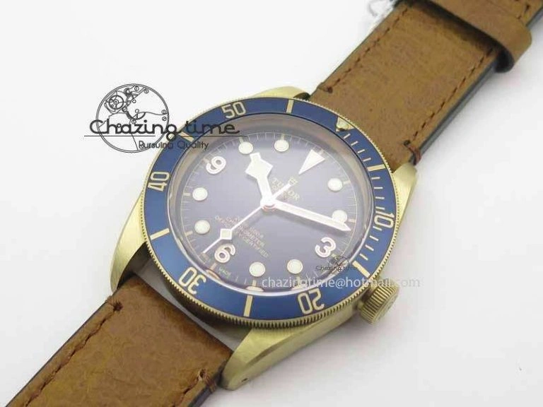 Heritage Black Bay Bronze 2017 Bucherer ZF 1:1 Best Edition On Aged Brown Leather Strap A2824