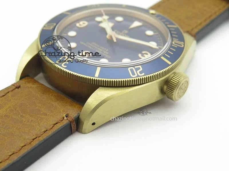 Heritage Black Bay Bronze 2017 Bucherer ZF 1:1 Best Edition On Aged Brown Leather Strap A2824