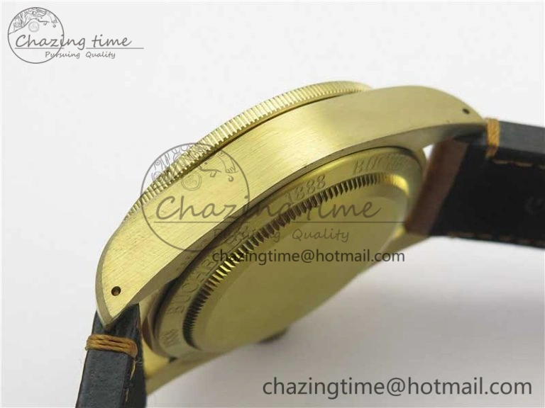 Heritage Black Bay Bronze Blue XF 1:1 Best Edition on Aged Brown Leather Strap A5612 V3 (Free Nato Strap)