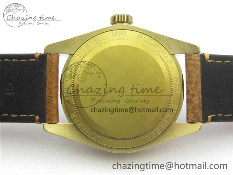 Heritage Black Bay Bronze Blue XF 1:1 Best Edition on Aged Brown Leather Strap A5612 V3 (Free Nato Strap)