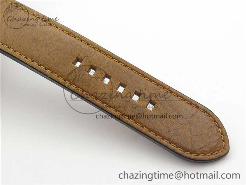 Heritage Black Bay Bronze Blue XF 1:1 Best Edition on Aged Brown Leather Strap A5612 V3 (Free Nato Strap)