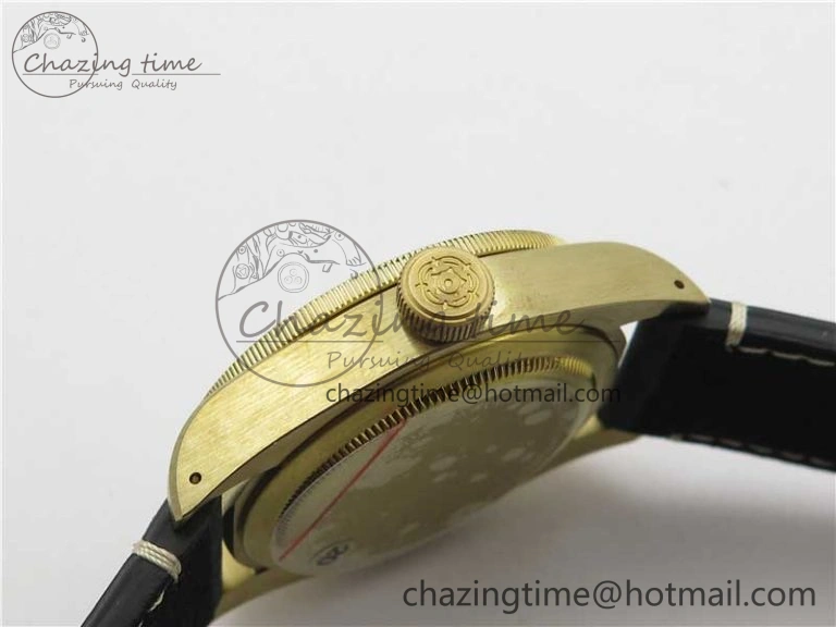 Heritage Black Bay Bronze Gray XF 1:1 Best Edition on Leather Strap A5612 (Free Nylon Strap)