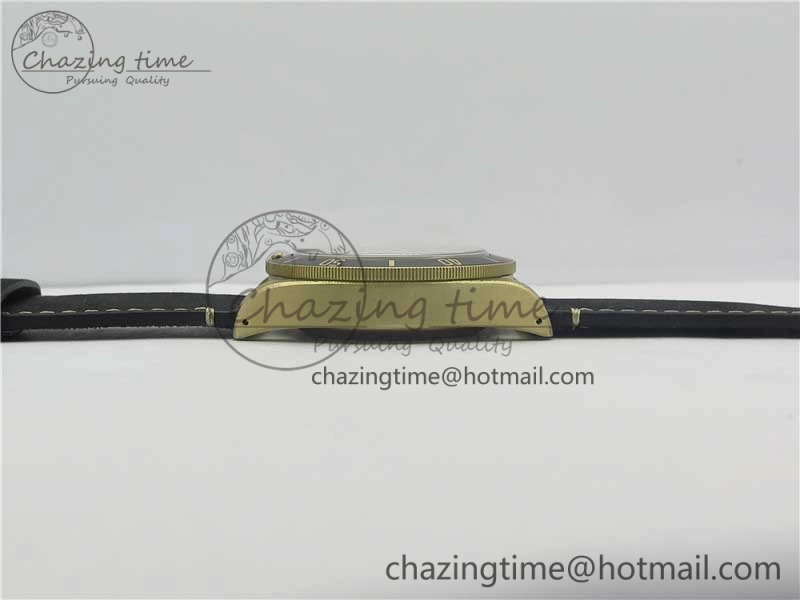 Heritage Black Bay Bronze Gray ZF 1:1 Best Edition on Leather Strap A2824