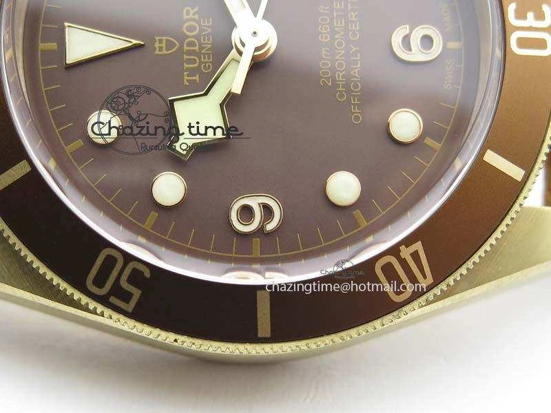 Heritage Black Bay Bronze V6F Best Edition On Brown Leather Strap A2824 ( Free Nato Strap ) V3