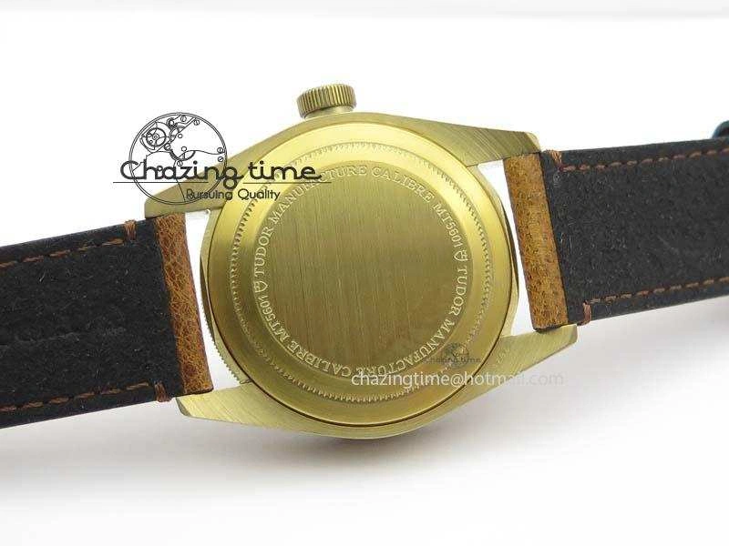 Heritage Black Bay Bronze V6F Best Edition On Brown Leather Strap A2824 ( Free Nato Strap ) V3