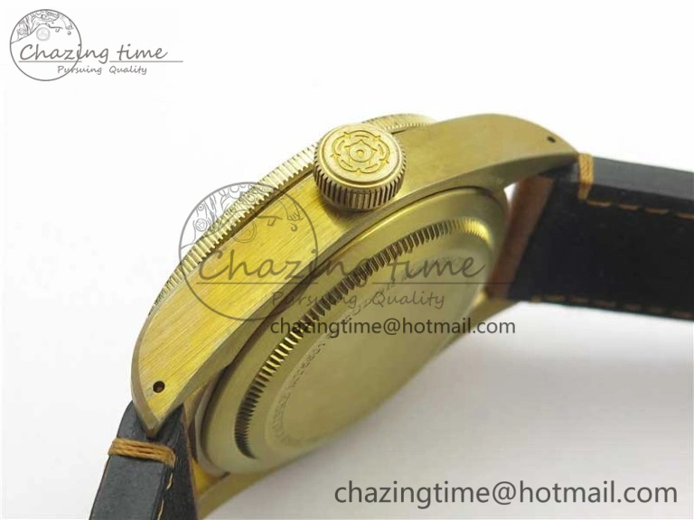 Heritage Black Bay Bronze XF 1:1 Best Edition on Brown Leather Strap A5612 V5  (Free Nato Strap)