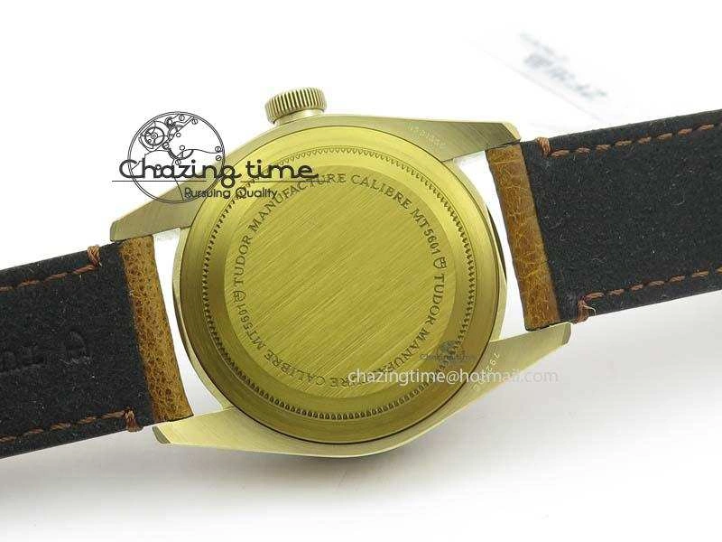 Heritage Black Bay Bronze ZF 1:1 Best Edition On Aged Brown Leather Strap A2824 V2