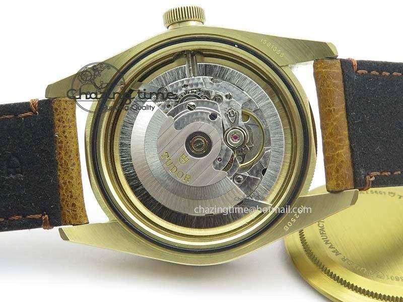 Heritage Black Bay Bronze ZF 1:1 Best Edition On Aged Brown Leather Strap A2824 V2
