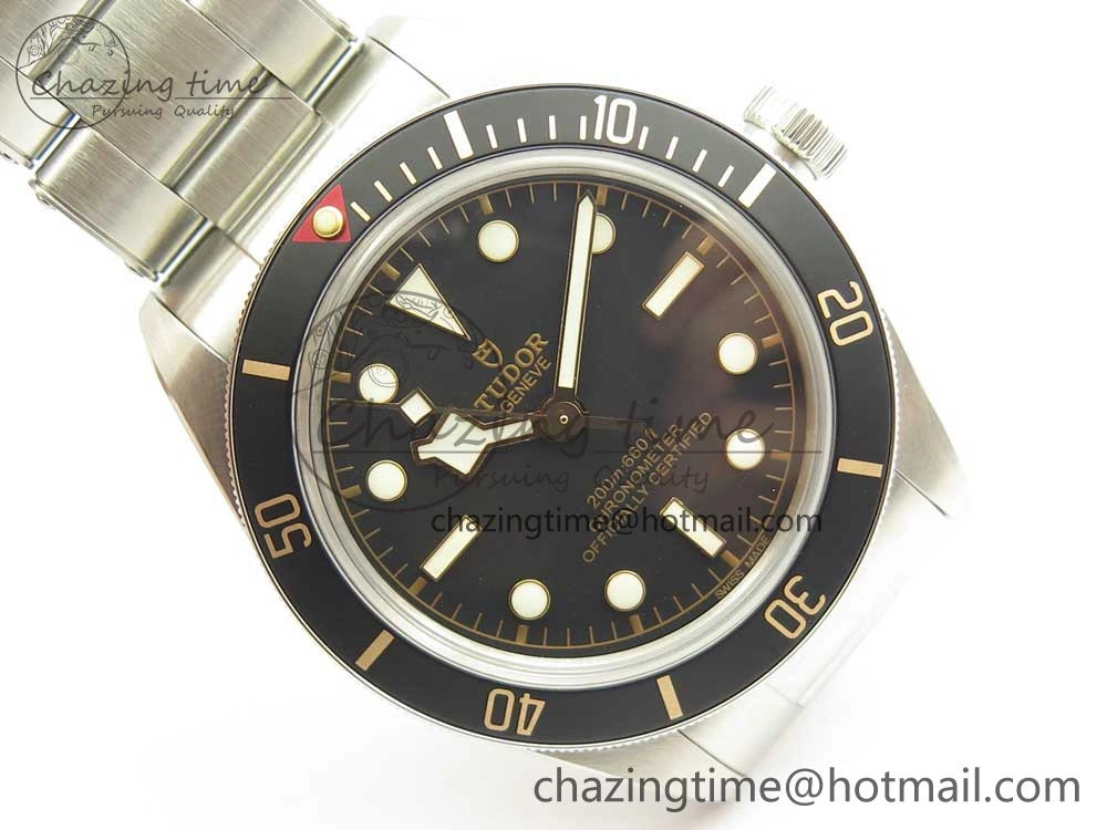 Heritage Black Bay Fifty-Eight 39mm SS ZF 1:1 Best Edition Black Dial on SS Bracelet A2824 V2