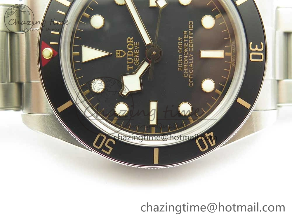 Heritage Black Bay Fifty-Eight 39mm SS ZF 1:1 Best Edition Black Dial on SS Bracelet A2824 V2