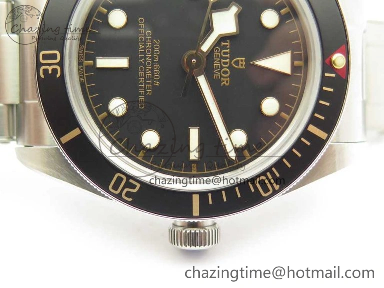 Heritage Black Bay Fifty-Eight 39mm SS ZF 1:1 Best Edition Black Dial on SS Bracelet A2824 V2