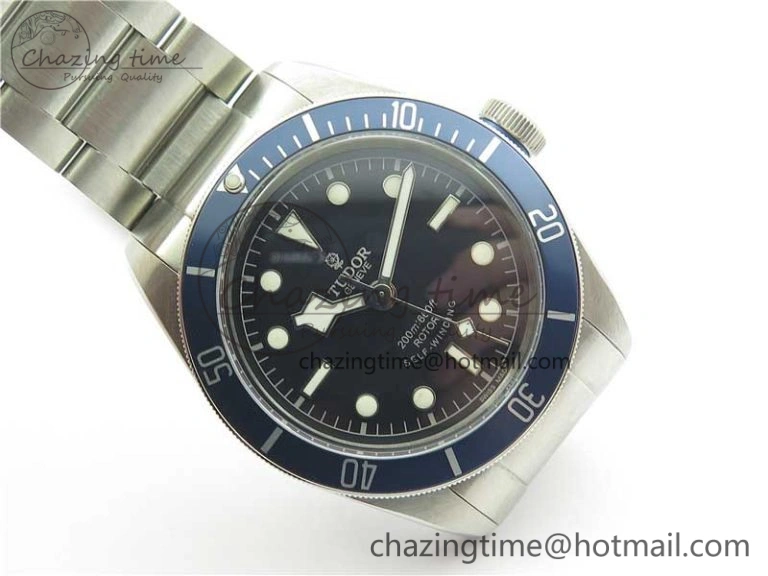 Heritage Black Bay M79230B-0008 SS ZF 1:1 Best Edition Blue Bezel Black Dial on SS Bracelet A2824 (Free box)