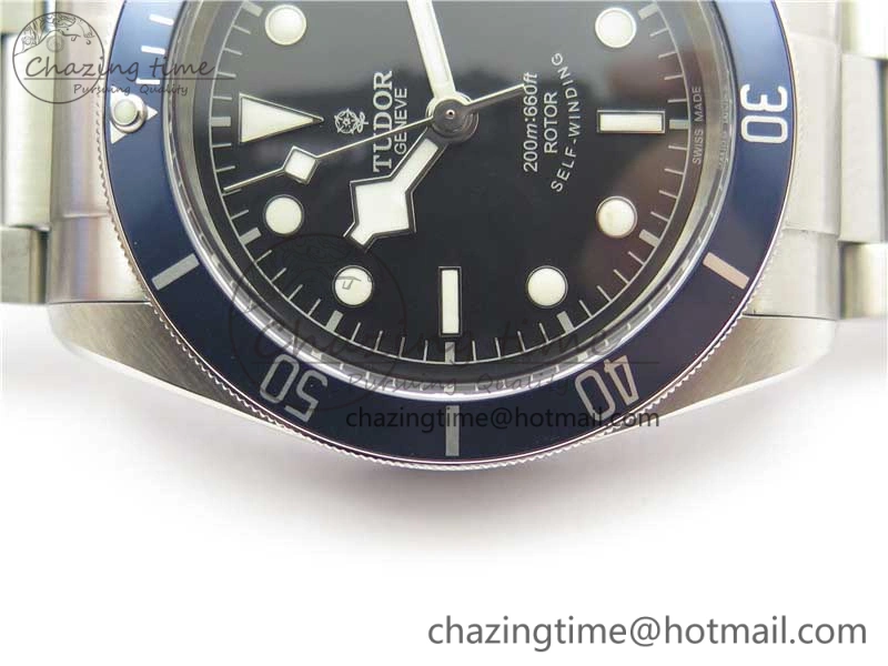 Heritage Black Bay M79230B-0008 SS ZF 1:1 Best Edition Blue Bezel Black Dial on SS Bracelet A2824 (Free box)