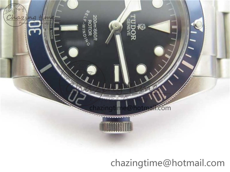 Heritage Black Bay M79230B-0008 SS ZF 1:1 Best Edition Blue Bezel Black Dial on SS Bracelet A2824 (Free box)