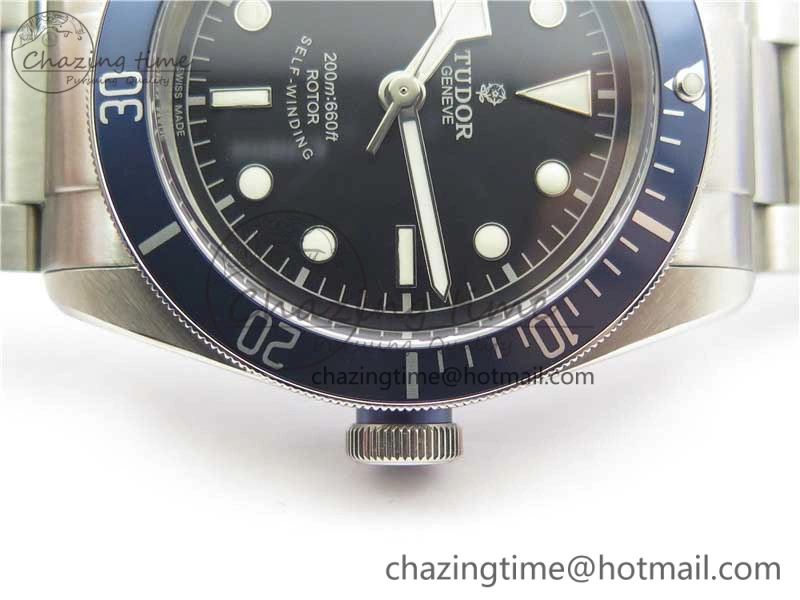 Heritage Black Bay M79230B-0008 SS ZF 1:1 Best Edition Blue Bezel Black Dial on SS Bracelet A2824 (Free box)