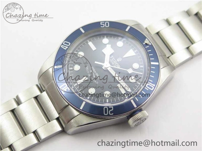 Heritage Black Bay M79230B-0008 SS ZF 1:1 Best Edition Blue Bezel Black Dial on SS Bracelet A2824 (Free box)