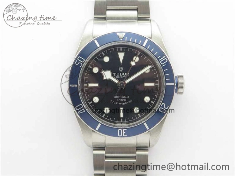 Heritage Black Bay M79230B-0008 SS ZF 1:1 Best Edition Blue Bezel Black Dial on SS Bracelet A2824 (Free box)