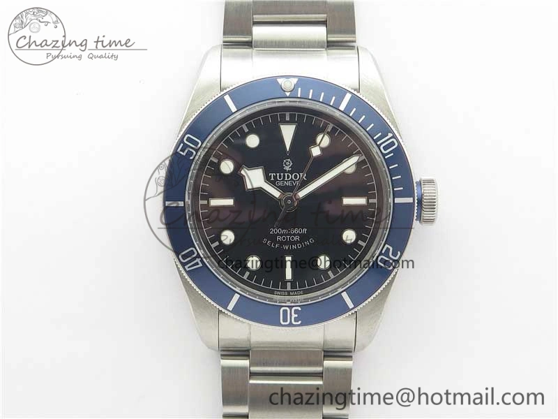 Heritage Black Bay M79230B-0008 SS ZF 1:1 Best Edition Blue Bezel Black Dial on SS Bracelet A2824 (Free box)