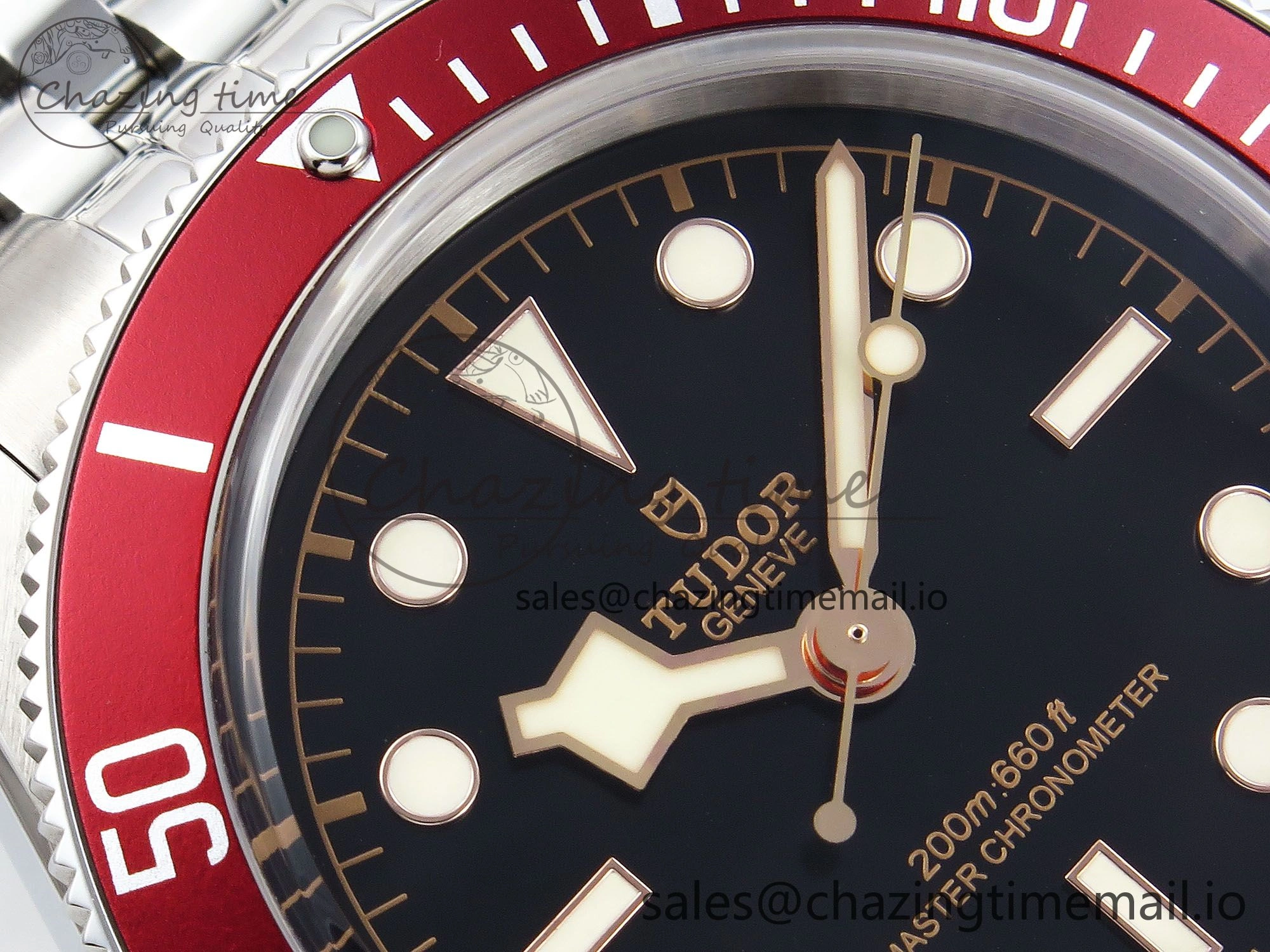 Heritage Black Bay Red Bezel ZF 1:1 Best Edition on SS Jubilee Bracelet A2824
