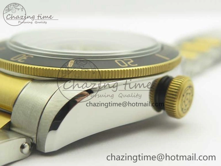 Heritage Black Bay S&G 2017 ZF 1:1 Best Edition On SS YG Bracelet A2824 ( Free Nylon Strap)