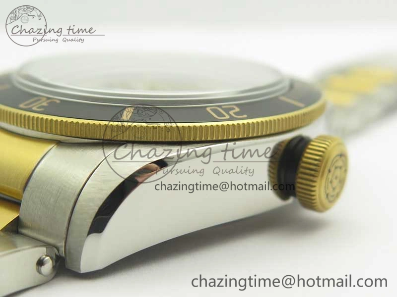 Heritage Black Bay S&G 2017 ZF 1:1 Best Edition On SS YG Bracelet A2824 ( Free Nylon Strap)