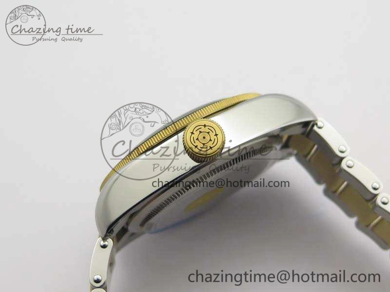 Heritage Black Bay SS YG 2017 ZF 1:1 Best Edition Gold Dial On SS Bracelet A2824