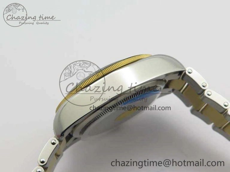 Heritage Black Bay SS YG 2017 ZF 1:1 Best Edition Gold Dial On SS Bracelet A2824
