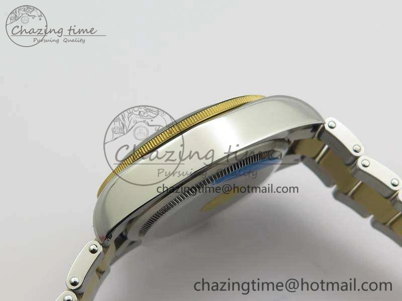 Heritage Black Bay SS YG 2017 ZF 1:1 Best Edition Gold Dial On SS Bracelet A2824