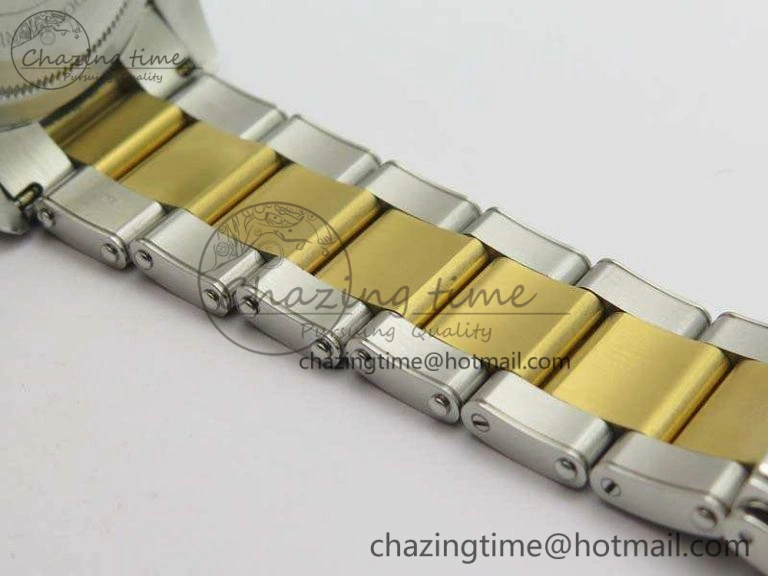 Heritage Black Bay SS YG 2017 ZF 1:1 Best Edition Gold Dial On SS Bracelet A2824