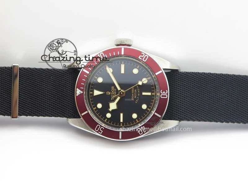 Heritage Black Bay ZF 1:1 Best Edition On Nato Strap A2824 V4 ( Free SS Bracelet )