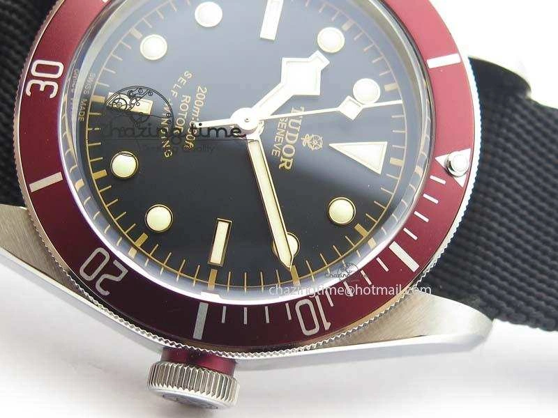 Heritage Black Bay ZF 1:1 Best Edition On Nato Strap A2824 V4 ( Free SS Bracelet )