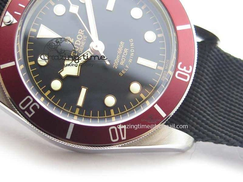 Heritage Black Bay ZF 1:1 Best Edition On Nato Strap A2824 V4 ( Free SS Bracelet )