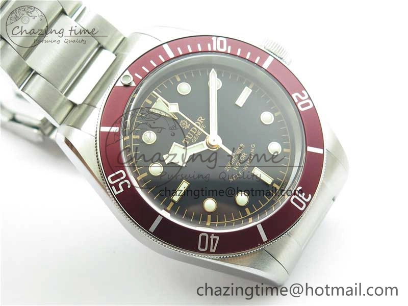 Heritage Black Bay ZF 1:1 Best Edition on Bracelet A2824 ( Red )