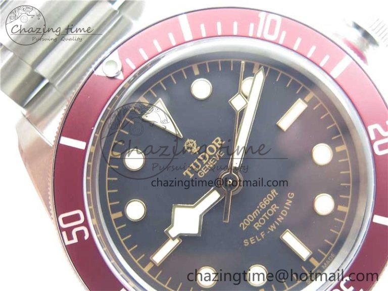 Heritage Black Bay ZF 1:1 Best Edition on Bracelet A2824 ( Red )