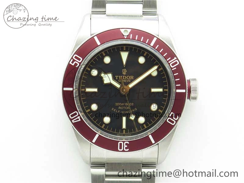 Heritage Black Bay ZF 1:1 Best Edition on Bracelet A2824 ( Red )
