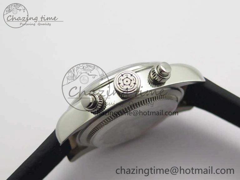 Heritage Chrono 79350 SS Best Edition Black Dial On Leather Strap A7750