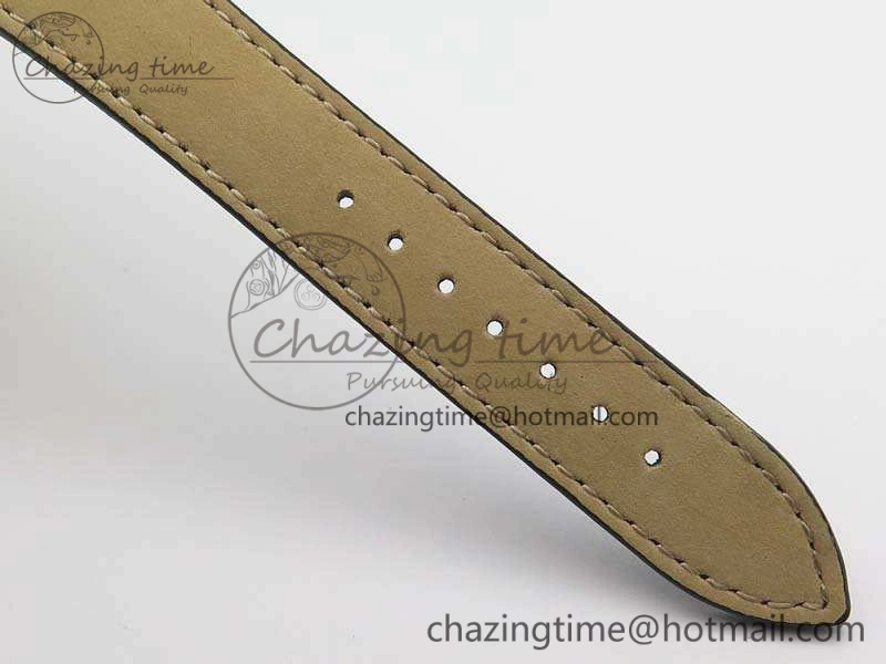 Heritage Chrono 79350 SS Best Edition Black Dial On Leather Strap A7750