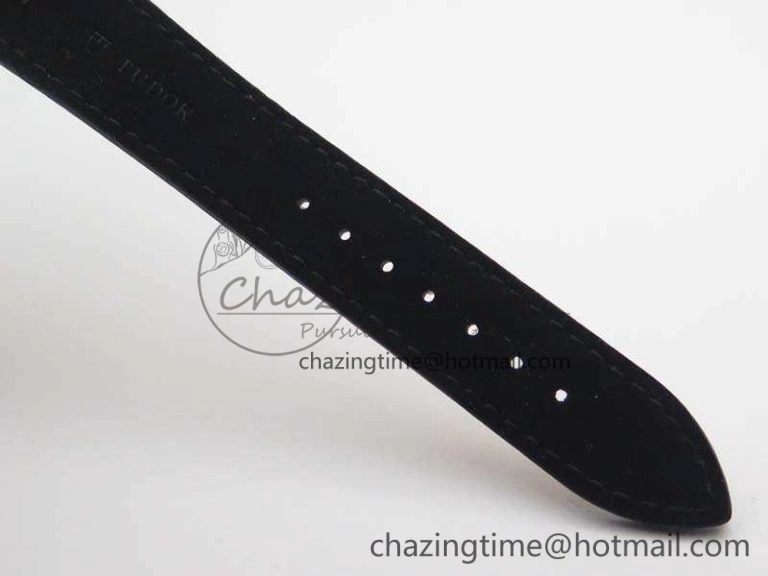 Heritage Chrono 79350 SS Best Edition Black Dial On Leather Strap A7750